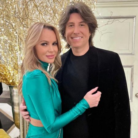 Alexa Louise Florence Hughes' parents Amanda Holden and Chris Hughes photographed together.